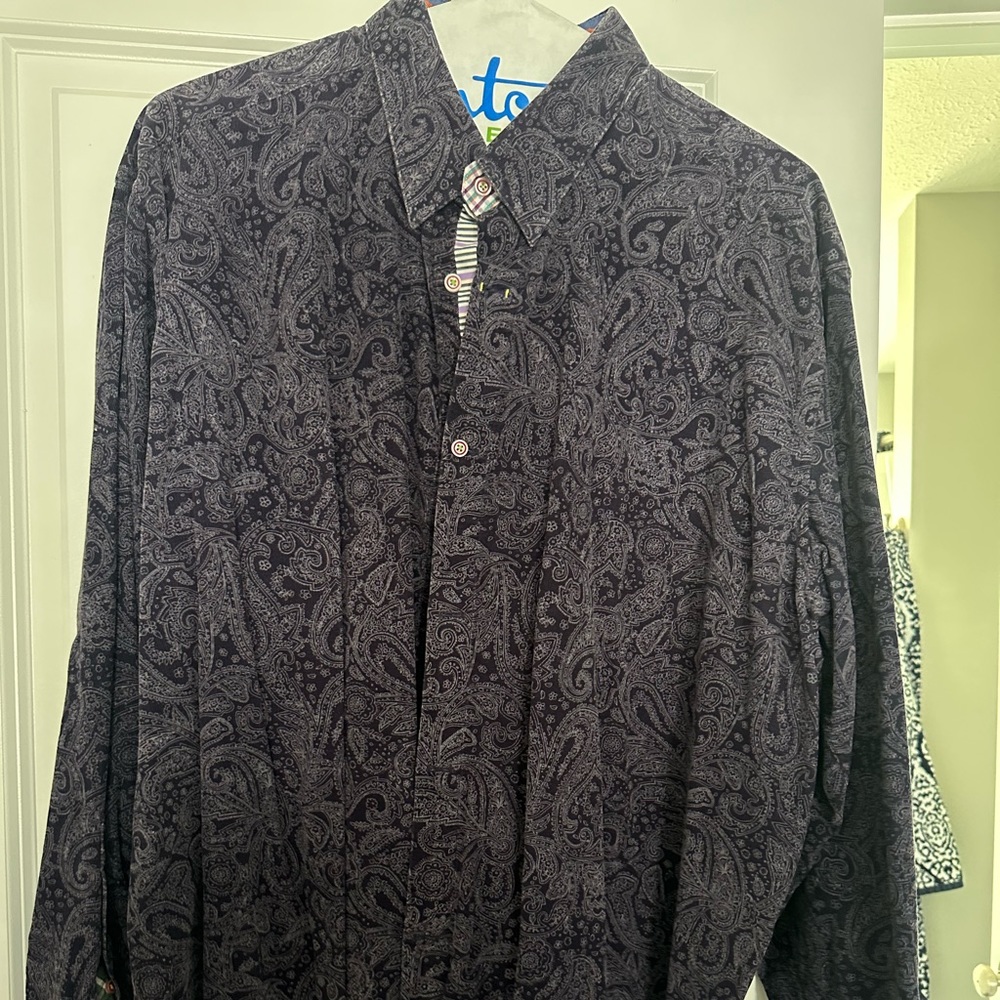 Vintage Robert Graham, 2XLB, corduroy like material, GUC